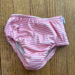 ✨ Green Sprouts Reusable Swim Diaper • 24M • Pink Stripe • Toddler Swim / Pool ✨